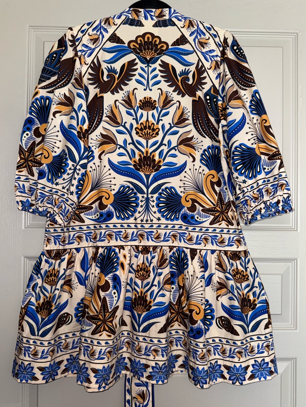 Farm Rio NWT Sand Nature Land Organic Cotton Mini Dress medium - Picture 6 of 15